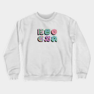 Vintage Retro Futuristic Pastel Color Crewneck Sweatshirt